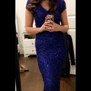 Parker sequin and Pearl gown